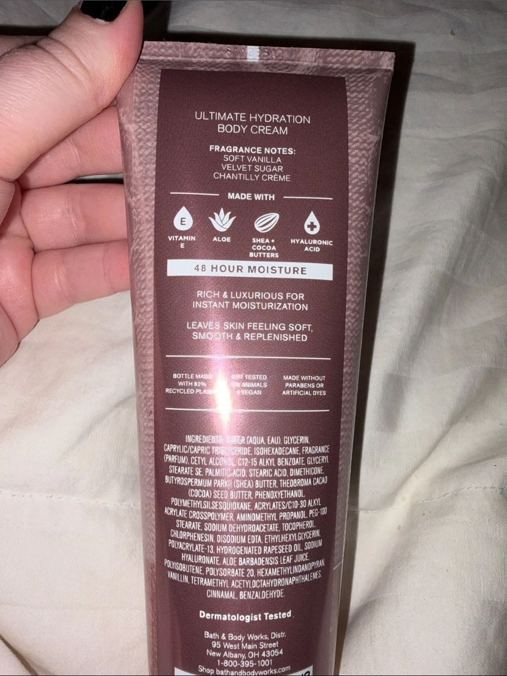 Brand New Bath & Body Works Wrapped in Vanilla Ultimate Hydration Body Cream🔥